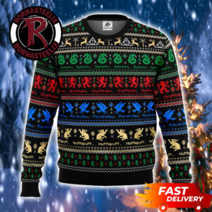 Houses Of Hogwarts Mascot Harry Potter Ugly Sweater