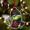 Golden State Warriors x Grinch Coffee Custom Name Christmas Holiday Gift 2026 NBA Ornament