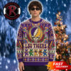 Kentucky Wildcats x Grateful Dead Blue Flowers Logo Pattern Christmas Fan Gift NCAA Ugly Sweater
