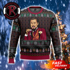 Leo DiCaprio Laughing Iconic Meme Funny Ugly Sweater
