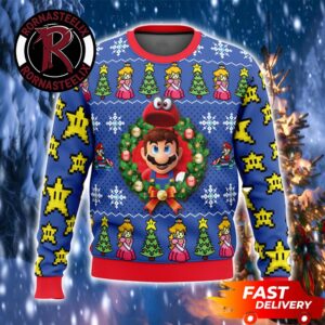 Mario Kart Game Christmas Pattern Gift Super Mario Ugly Sweater