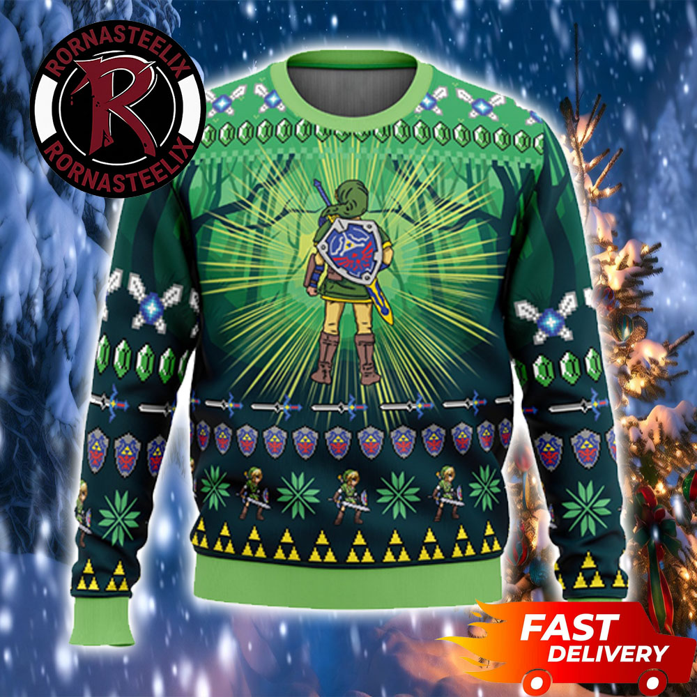 Merry Christmas Zelda Link Legend Of Zelda Ugly Sweater Merry Christmas Zelda Link Legend Of Zelda Ugly Sweater