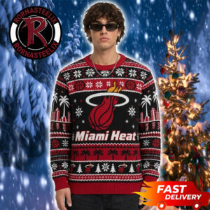 Miami Heat Holiday Fan Gift Basketball NBA Ugly Sweater