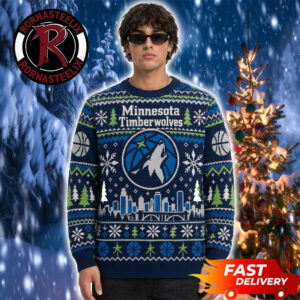 Minnesota Timberwolves Christmas Fan Gift Basketball NBA Ugly Sweater