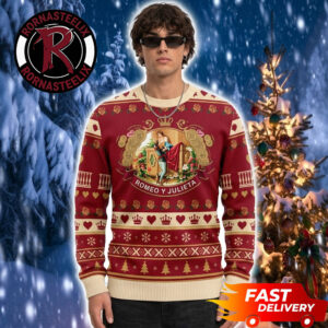Montecristo Fleur de Lis Crossed Swords Ugly Sweater