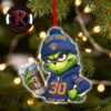 Oklahoma City Thunder x Grinch Coffee Custom Name Christmas Holiday Gift 2026 NBA Ornament