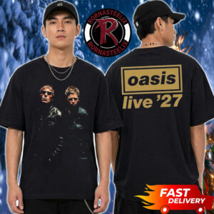 Oasis Live 27 Exclusive Tee Graphic Unisex T Shirt Two Sided