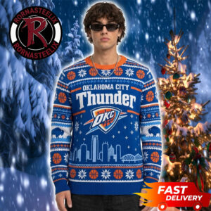 Oklahoma City Thunder Christmas Holiday Gift Basketball NBA Ugly Sweater
