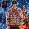Ole Miss Rebels x Grateful Dead Navy And Red Mascot Bear Dancing Logo Pattern Christmas Fan Gift NCAA Ugly Sweater