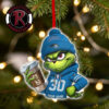 Oklahoma City Thunder x Grinch Coffee Custom Name Christmas Holiday Gift 2026 NBA Ornament