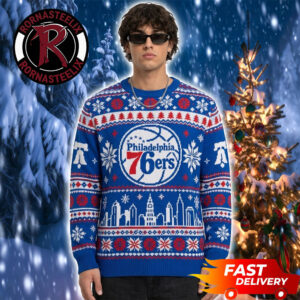 Philadelphia 76ers Christmas Holiday Fan Gift Basketball NBA Ugly Sweater