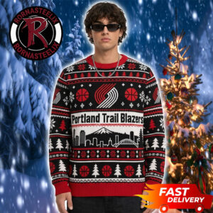 Portland Trail Blazers Christmas Holiday Gift Basketball NBA Ugly Sweater
