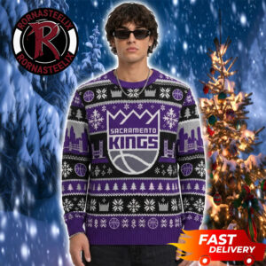 Sacramento Kings Christmas Fan Gift Basketball NBA Ugly  Sweater