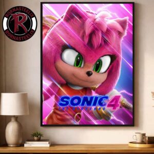 Sonic The Hedgehog 4 Amy Rose Only In Theaters March 19 2027 Poster Decor Canvas