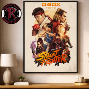 Street Fighter Movie Official Poster Only In Theatres October 16 2026 Poster Decor Canvas