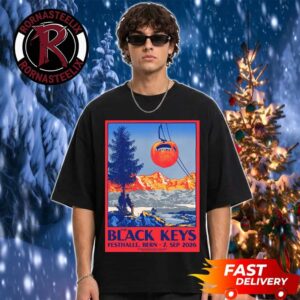 The Black Keys Bern Switzerland Event Poster At Festhalle Bern On September 7 2026 Peaches n Kream World Tour Unisex T Shirt