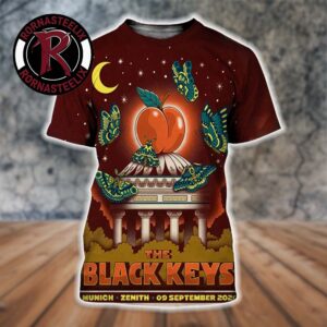 The Black Keys Venue Poster At Zenith In Munich Germany On September 2026 Peaches n Kream World Tour 26 All Over Print Shirt
