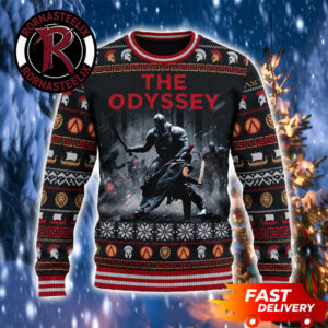 The Odyssey Official Ancient Greek Warrior vs Armor Warrior Christmas Gift 2026 The Odyssey Ugly Sweater