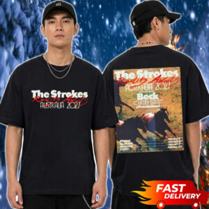 The Strokes Reality Awaits Australia 2027 Schedule Tour Dates Unisex T Shirt Two Sided
