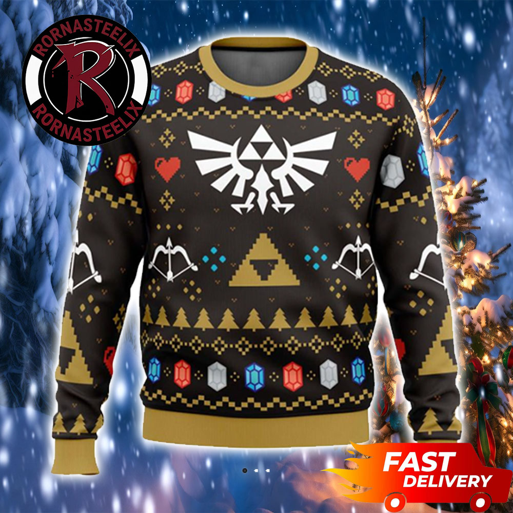 Treasure Rubies Gem Legend Of Zelda Ugly Sweater Treasure Rubies Gem Legend Of Zelda Ugly Sweater