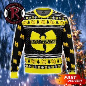 Yellow And Black Pattern Logo Wu Tang Clan Ugly Sweater