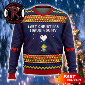 Zelda Nitendo Game Merry Christmas I Gave You My Heart Legend Of Zelda Ugly Sweater