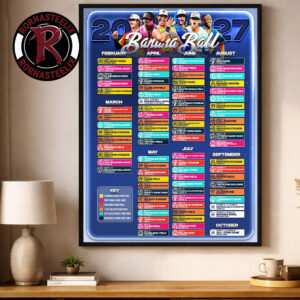 Banana Ball 2027 World Tour Schedule Poster Decor