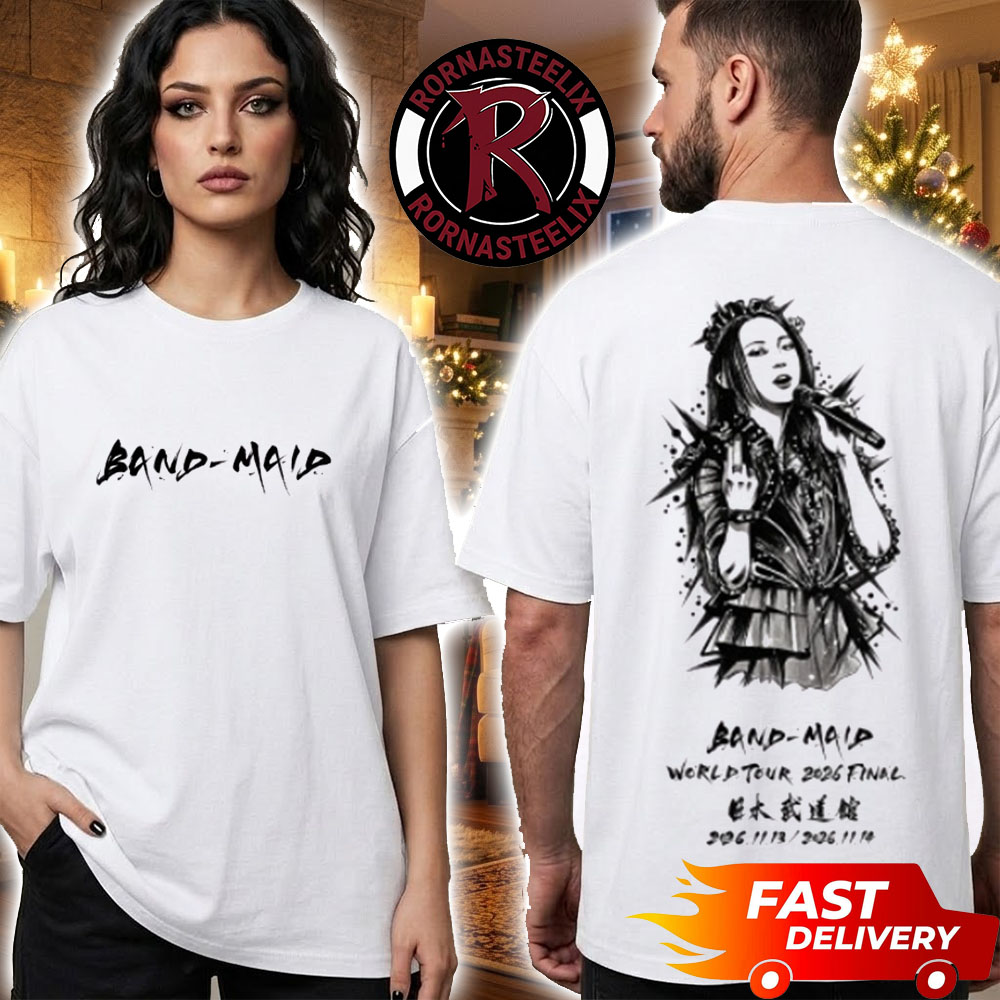 BAND-MAID 2026 THE DAY OF MAID メイドの日Tシャツ Band Maid World Tour 2026 Final Merch Tee Saiki Atsumi Budokan