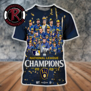 Celebrates Milwaukee Brewers Champions National League Championship NLCS 2026 Coming World Series All Over Print Shirt
