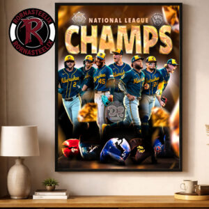 Congrats Milwaukee Brewers The Brewers Champions National League Championship NLCS 2026 Going To World Series For The First Time Since 1982 Poster Canvas