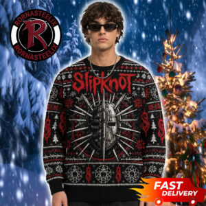 Craig Jones Spiked Mask Fair Isle Christmas 2026 Slipknot Ugly Sweater