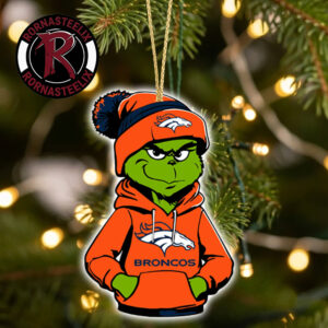Denver Broncos x Grinch 2026 Decorate Gift Christmas NFL Ornament