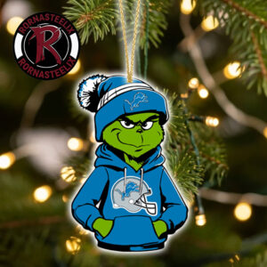 Detroit Lions x Grinch 2026 Decorate Gift Christmas NFL Ornament