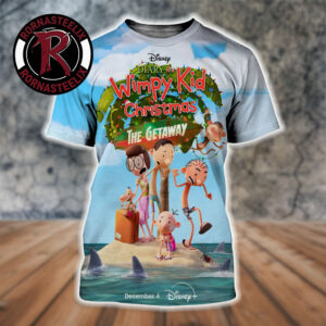 Diary Of A Wimpy Kid Christmas The Gateway 2026 On Disney Plus December 4 2026 All Over Print Shirt
