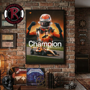 Dries Van Langendonck McLaren F1 Team Champions British Formula 4 Poster Decor Canvas