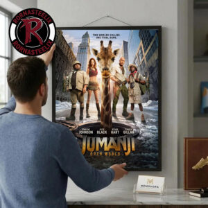 First Poster Jumanji Open World 2026 Only In Cinemas On Christmas December 25 2026 Two Worlds Collide One Final Game Poster Canvas