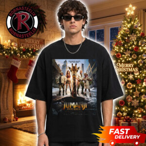 First Poster Jumanji Open World Only In Cinemas On Christmas December 25 2026 Two Worlds Collide One Final Game Unisex T Shirt