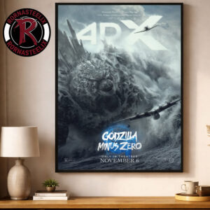 Godzilla Minus Zero 4DX Poster Only In Theaters November 6 2026 Poster Decor