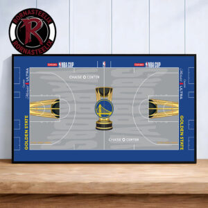 Golden State Warriors 2026 New Court For Emirates NBA Cup 2026 Poster Decor