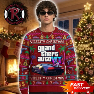 Grand Theft Auto 6 Vice City Christmas Lamborghini Gangster GTA VI Ugly Sweater