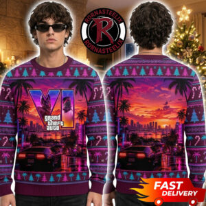 Grand Theft Auto VI 2026 Christmas Sunset Beach GTA VI Ugly Sweater