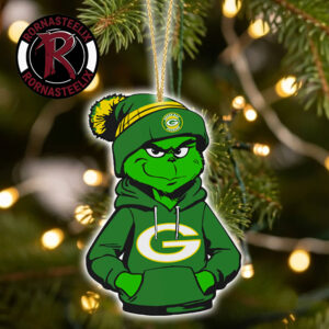 Green Bay Packers x Grinch 2026 Decorate Gift Christmas NFL Ornament