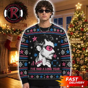 Harry Styles Kiss All The Time Blue Pink Pattern 2026 Gift Christmas Harry Styles Ugly Sweater