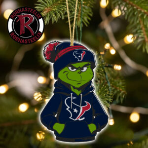 Houston Texans x Grinch 2026 Decorate Gift Christmas NFL Ornament