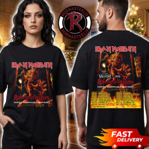 Iron Maiden Run For Your Lives Tour North America 2027 Schedule Tour Dates Unisex T Shirt Two Sided