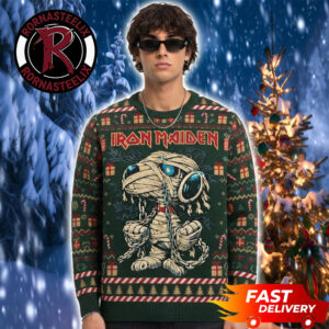 Iron Maiden x Snoopy Mummy Dog 2026 Christmas Gift Iron Maiden Ugly Sweater
