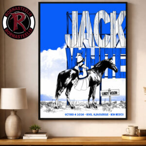 Jack White New Mexico 2026 Venue Poster At Revel Albuquerque On October 4 2026 Poster Decor