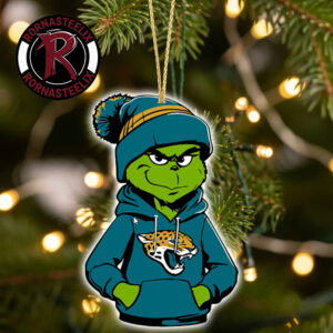 Jacksonville Jaguars x Grinch 2026 Decorate Gift Christmas NFL Ornament