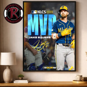 Jake Bauers The Brewers MVP National League NLCS 2026 Poster Canvas