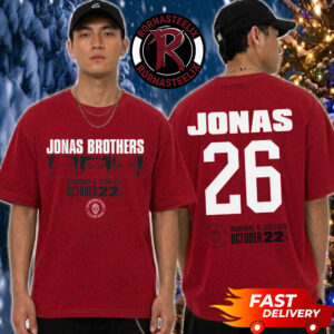 Jonas Brothers Rosemont Illinois Merch Tee Jonas 26 At Allstate Arena On October 22 2026 The Burning Up Tour All Over Again 2026 Unisex T Shirt Two Sided